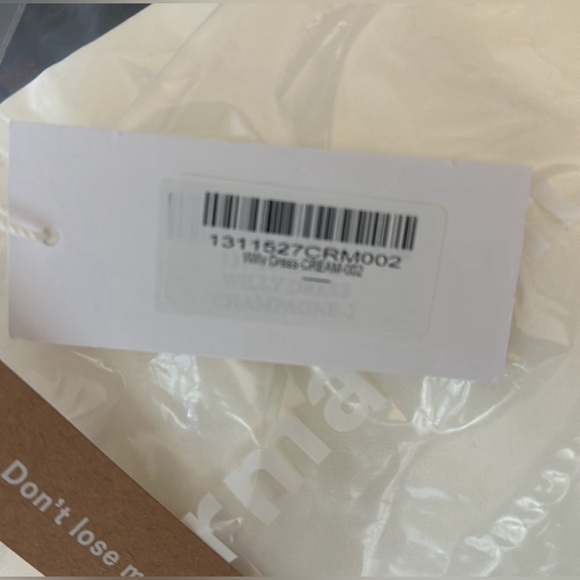 NWT Reformation Wedding Dress | Floor Length Maxi | Bridal | Ivory | Size 2 - Picture 6 of 8